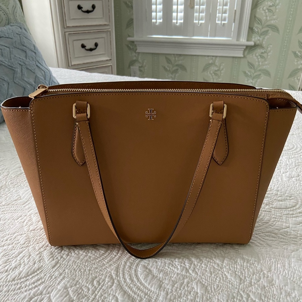 Tory Burch Tan Leather Tote Bag